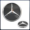Hot Car Sticker For Mercedes Benz Silver And Black Front Grill Newest 3D Style Emblems W176 W246 W205 W212 W207 W217 W251 R231 W