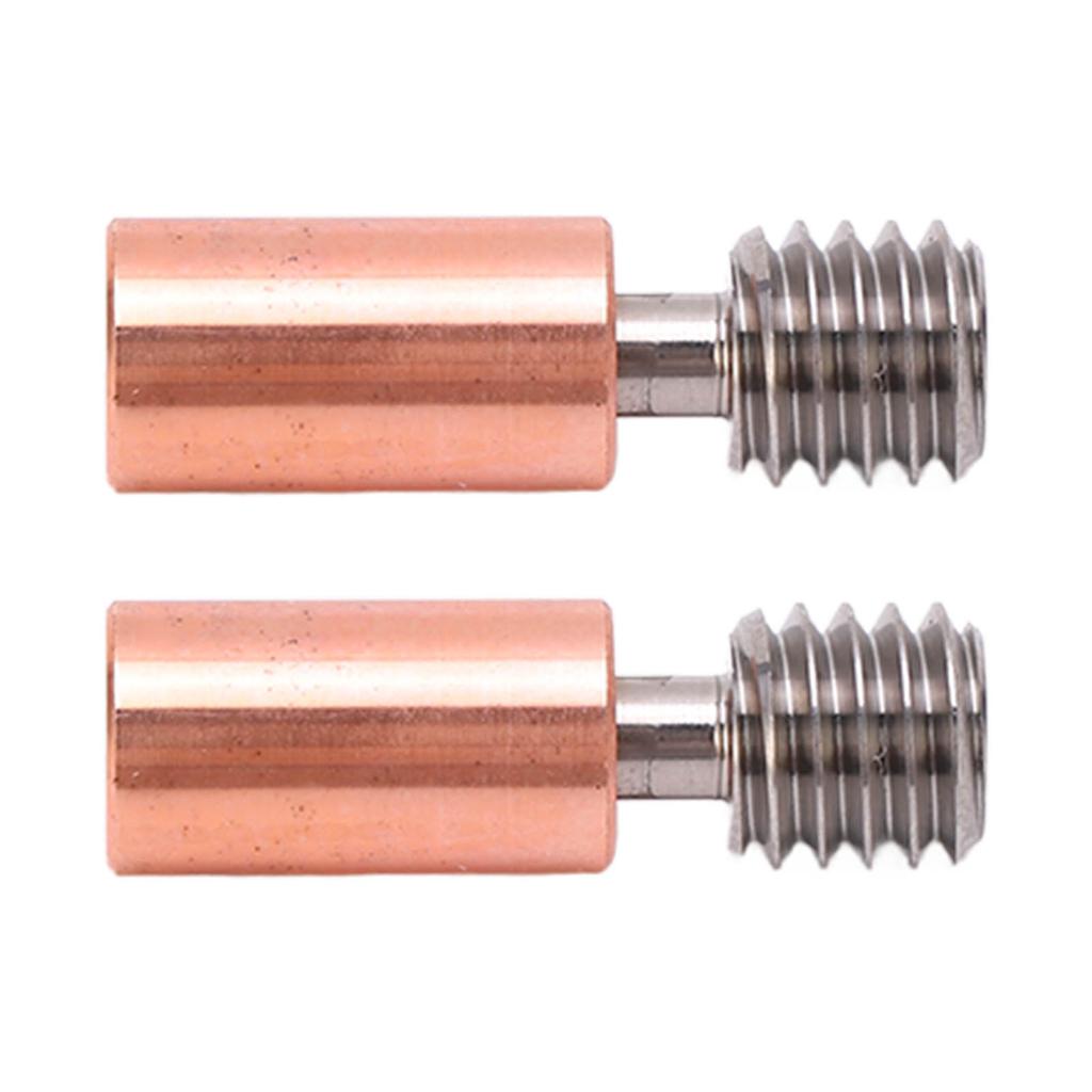 2PCS Heatbreak Tube Ti Alloy Branch Design Thermal Resistance M6 Thread Throat Tube for Ender 3 S1