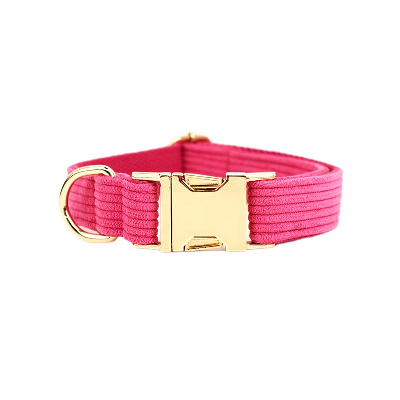 Corduroy Stripe Series Custom Dog Collar - New Style Pet Neckwear
