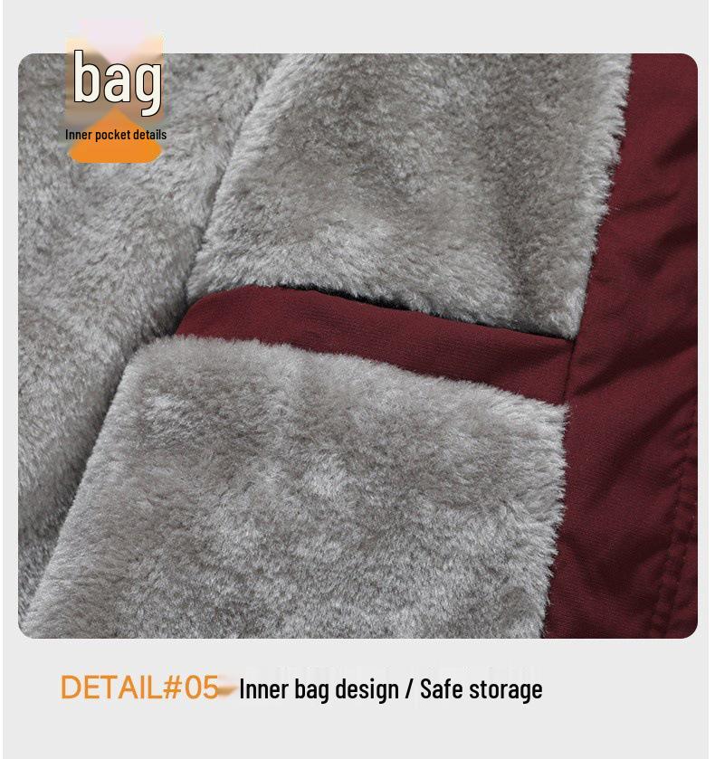 New Winter Arrival: Lapel Plus Velvet Cotton Jacket - Warm, Thick, Retro, Trendy, Loose Three Stripes Casual Workwear