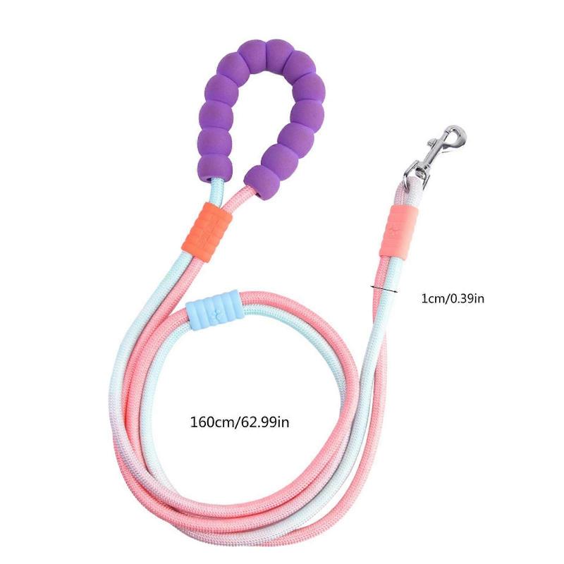 Hundeleine zum Training Bunte Crossbody-Leine, Verstellbare Lange Leine Crossbody-Seil Bunte Leine