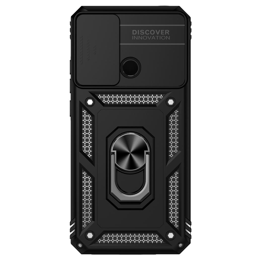 For Xiaomi Redmi 10A Redmi 9C Armor Phone Case Camera Lens Protection Metal Ring Stand Shockproof Case