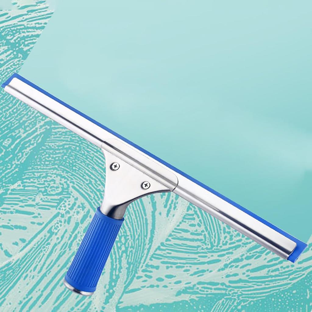 Glasabzieher Glasabzieher Wasserabzieher Gummi Fensterputzer Abzieher Wischbreite 40cm Abzieher für Dusche Passt in Zimmerecken Gummilippe