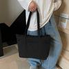 Women Large Capacity Tote Bag Commuter Canvas Bag Student Class Shoulder Bag
