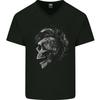 Punk Rock Skull With Tattoos Skull Music Mens VNeck Cotton T-shirt