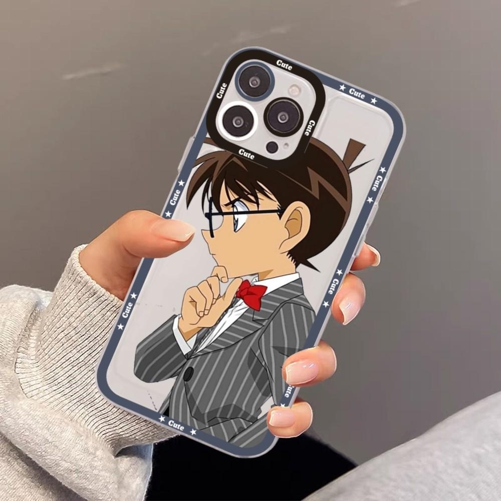 Japanese Detective Conan Anime Phone Case For iPhone 15 11 12 13 14 Mini Pro Max XR X XS TPU Clear Case