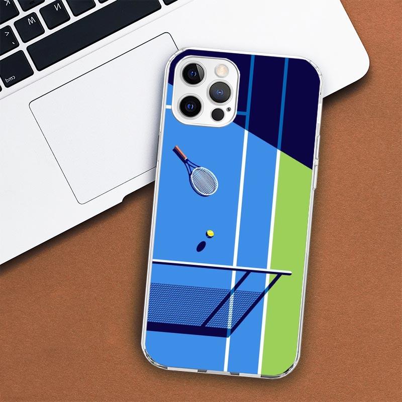 Tennis Sport Phone Case For iPhone 11 12 13 Mini 14 15 Plus 17 Air 16 Pro Max 16E 7 8 SE 2020 Customized Print Cover For Apple i