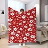 Floral Pattern Blanket Microfiber Flannel Cover Blanket Bedroom Living Room Sofa Soft And Comfortable Home Decoration