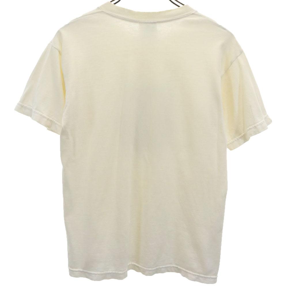 GILDAN 90s Curious George Short sleeve T-shirt L Ivory system Old Men's Used