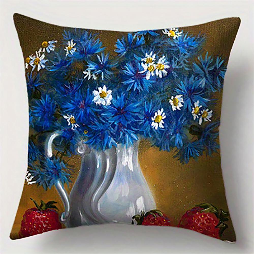 

Лилии цветут на наволочкеПодходит для дивана, автомобиля, спальни, декоративная наволочка, наволочка 16x16Inch