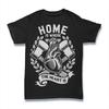 Home Is Where The Heart Is T-Shirt. 100% Cotton Premium Tee NEW
