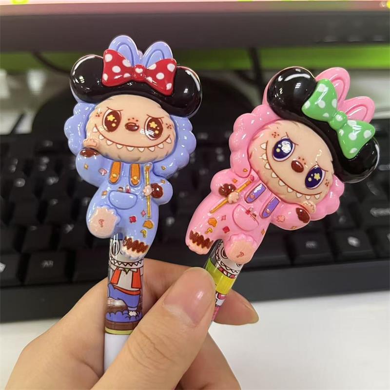 Süßer Niedlicher Labubu Gelstift Schnelltrocknend Geschmeidig Weicher Griff Druckstift Mädchenhaftes Herz Studenten Schreibwaren Wasserbasierte Signaturstifte Geschenk