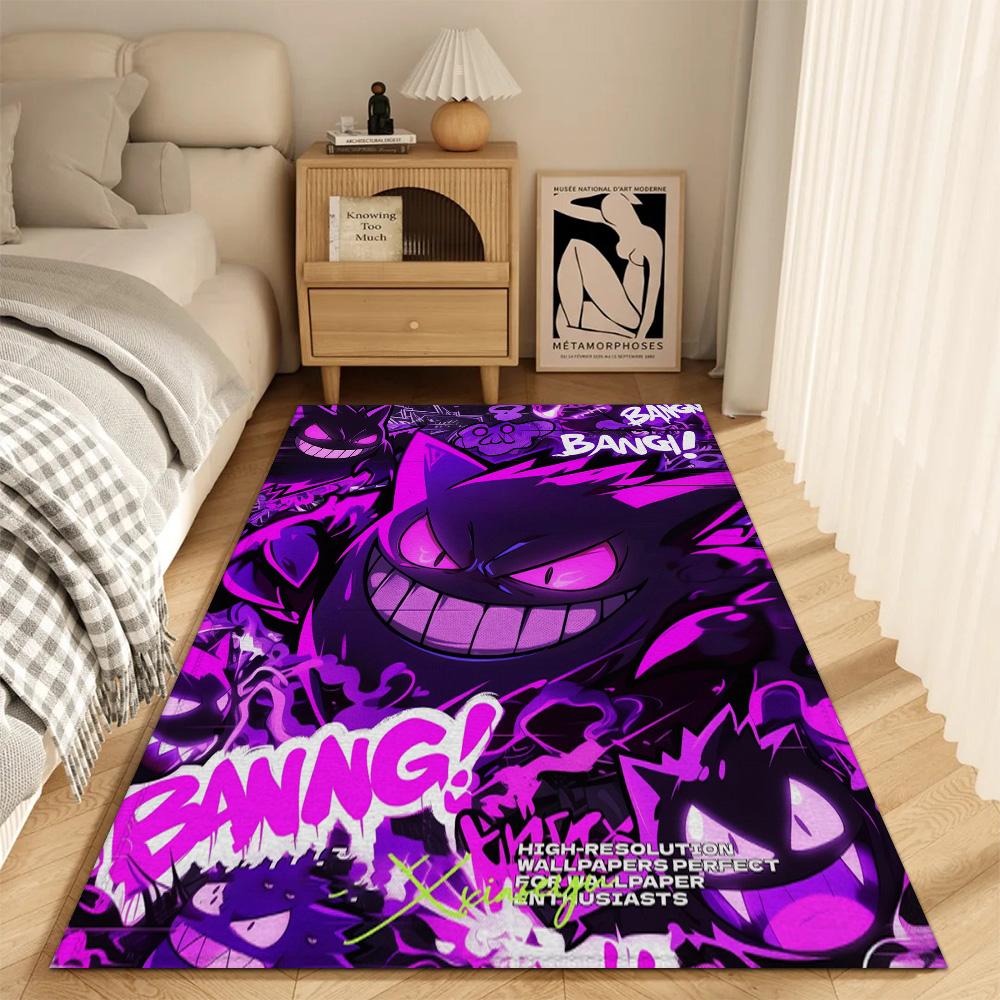 Fashion Entrance Mat Living Room P-Pokemon Rugs Decoration G-gengar Balcony Floor Mats Bedrooom Carpet for Kitchen Door Bath Rug