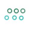 12Pcs Piezo Injector Solenoid Valve Seal Rubber Rings Washer Repair Kits For Return Oil Backflow Pipe Connector Small O-Ring