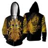 Tattoo 3D Printed Sweatshirt 3D Zipper Hooded Sweatshirt