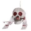 Halloween Skull Head Decor Plastic Realistic Human Skull Figurine for Graveyard Scene Haunted House Bar Home Table Decorations