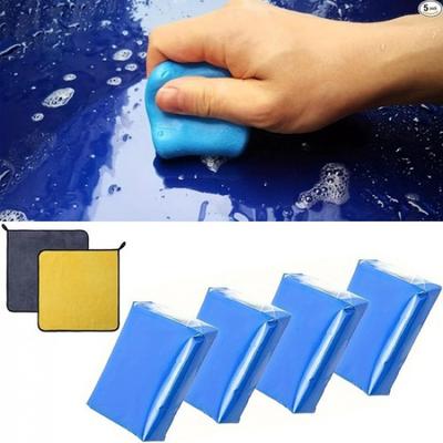 4er-Pack 400g Magic Clay Bars Auto-Detailing-Reiniger-Set Glas-Clay-Bars mit 5