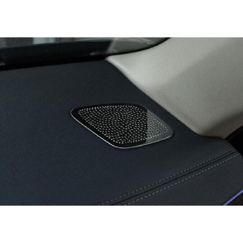 For BMW 7 Series Black Titanium Dashboard Side Outlet Vent 2016- Cover Trim