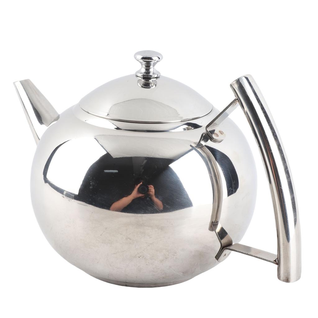 Stainless Steel Teapot Nontoxic Tea Pot Kettle with Filter for Brewing Loose Leaves and Tea Bags(1.5L )