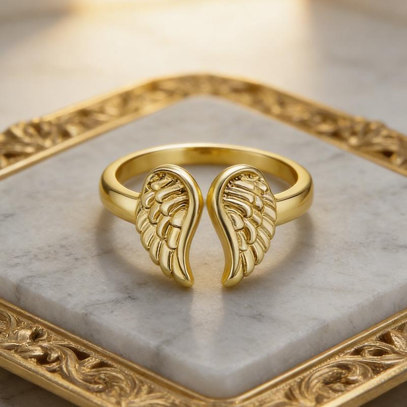 Exaggerated and simple peace dove wing ring retro trend ring exquisite jewelry