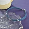 Butterfly Tassel Denim Series High Sense Love Necklace Retro Blue Choker Collarbone Chain Collar