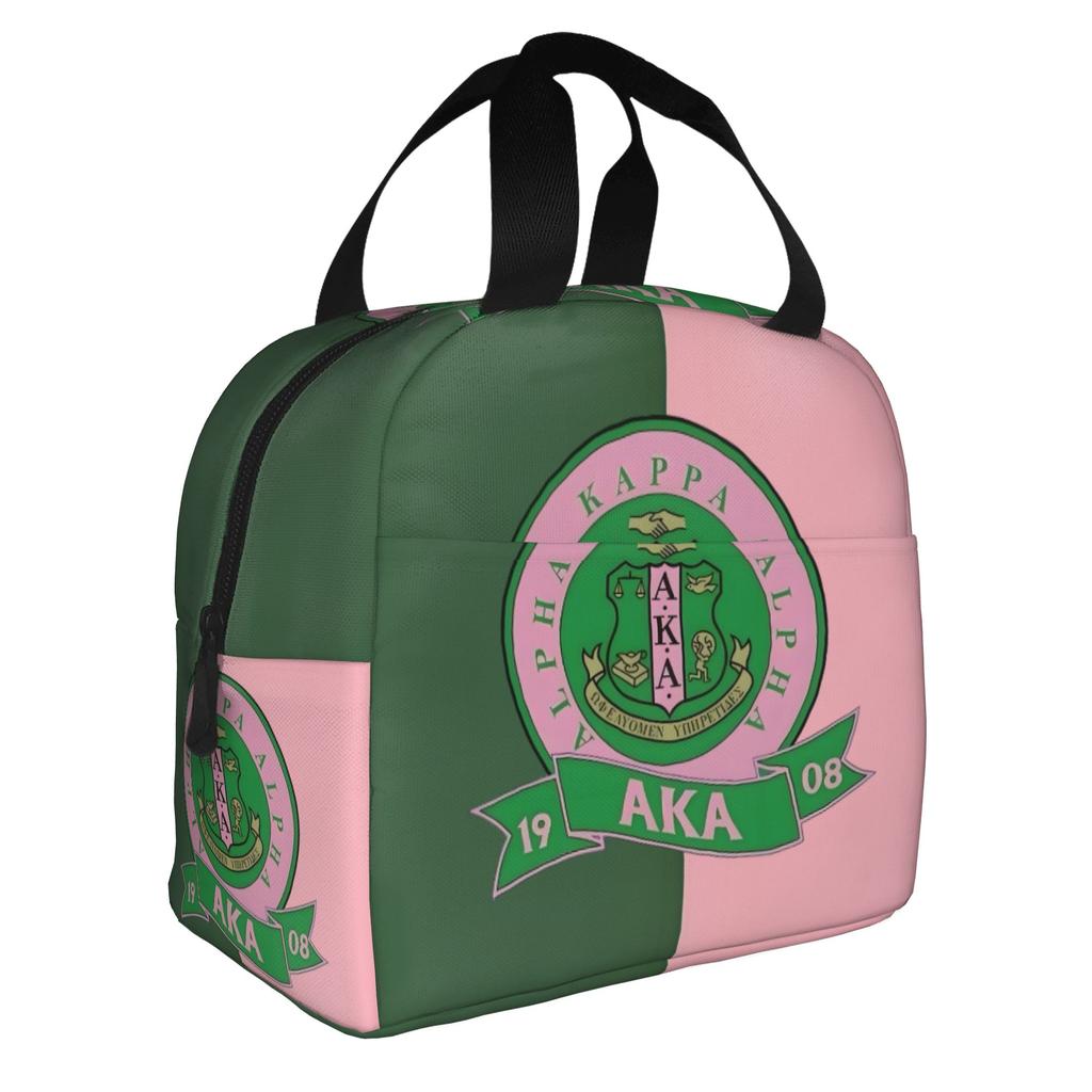 AKA The First Historically African Sorority Thermal Insulated Lunch Bag Lunch Container for Outdoor Picnic Storage Food Box