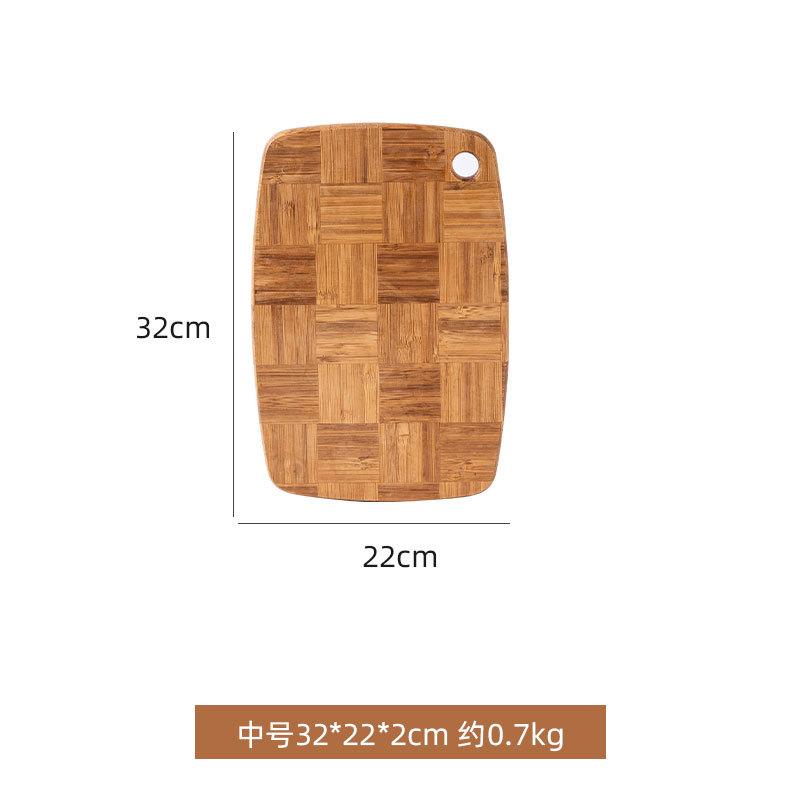 Chinese Home Hotel Kitchen Cutting Board Fruit with Holes Handle Cutting Board Large Bamboo Wooden Cutting Board