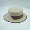 British Retro Korean Versatile Milk Coffee Color Matching Beige Flat Top Top Hat Men'S And Women'S Autumn And Winter Wool Felt Hat