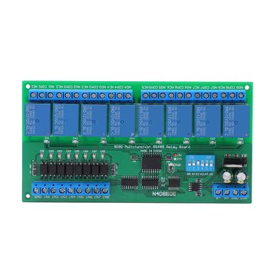 RS485 Relay Module 8 Input 8 Output DIN35 Rail Box PLC Expansion Board Components N4D8B08R 12V