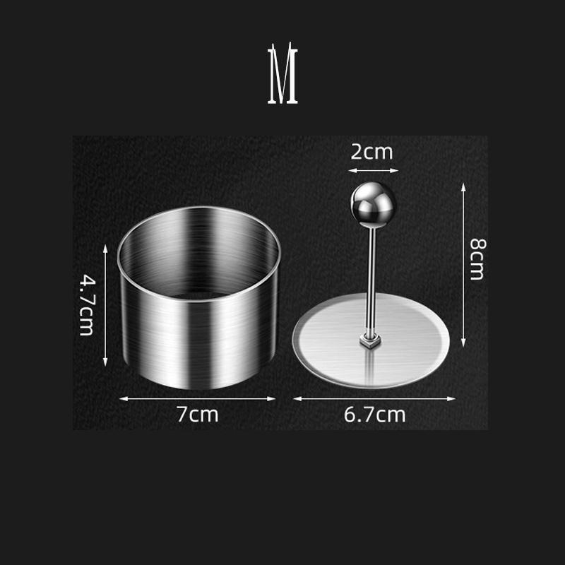 Round Stainless Steel Cake Mousse Ring With Lid Cake Decoration Tool Pastry Cake Mousse Mold Rice Ball Sushi Maker Kitchen tool