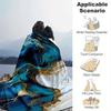 1pc Marble Pattern Lightweight Flannel Blanket, Comfortable and Warm Blanket, for Camping Sofa Bed and Couch Office, Gift