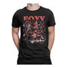 Męska Koszulka Vintage Five nights FNAF Foxy Nowość Bawełniana Koszulka z Krótkim Rękawem Koszulki Okrągły Dekolt Topy Pomysł na Prezent