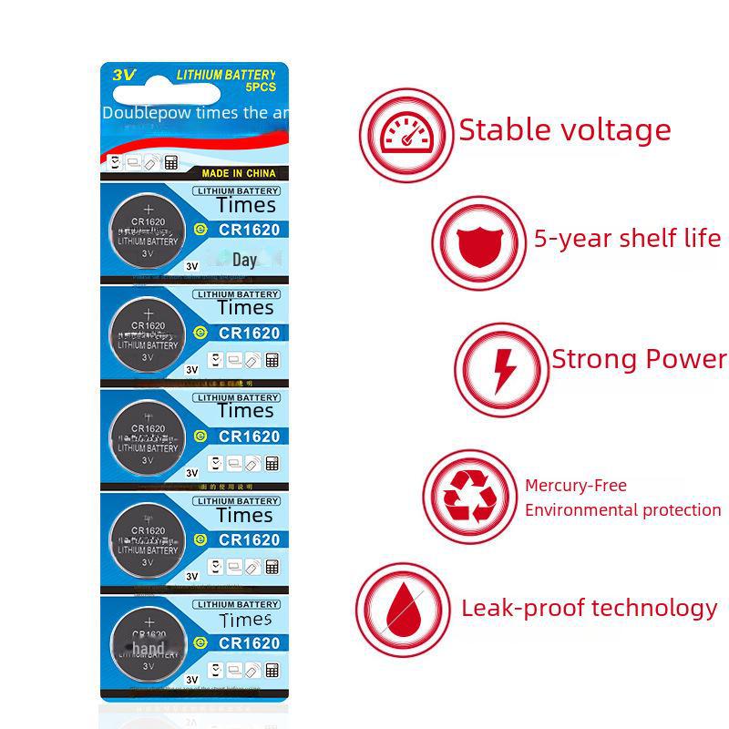 CR1620 Button Battery 3V for Mazda, Peugeot, Pentium Car Key Remote