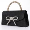 New High-Grade Banquet Clutch Bag Versatile Diamond Bow Chain Crossbody Evening Dress Purse
