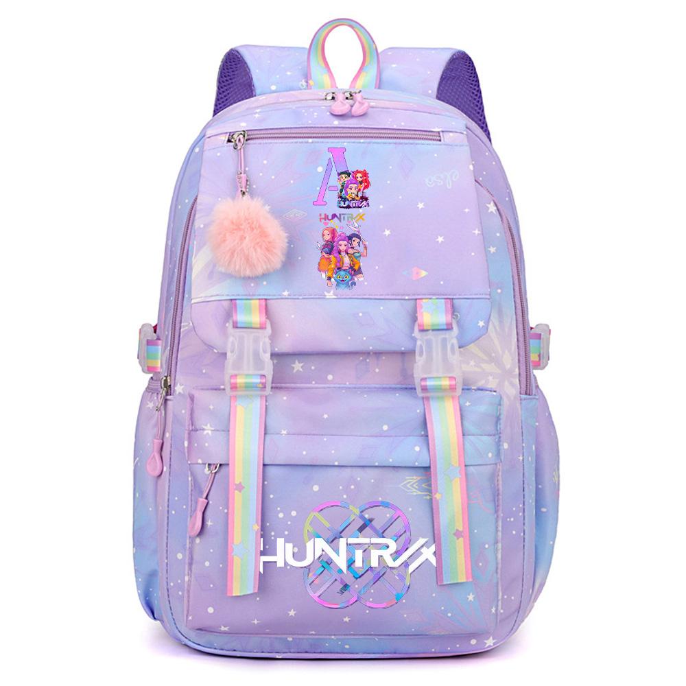 Anime Cute K-Pop Demon Hunters Printed Backpack Teenger Student Girl Boy Schoolbag Bookbag Large Capacity Waterproof Travel Bag