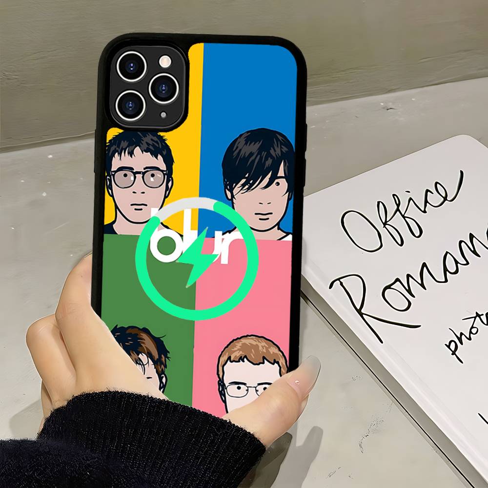 Rock Band B-Blur Magnetic Case For IPhone 17 16 14 13 12 11 15 Pro Max Plus Wireless Charge Phone Cover