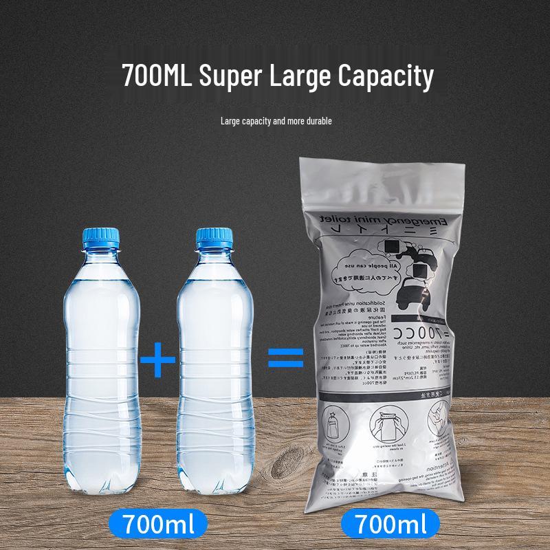 Portable Solidifying Urine Bag - 700cc Emergency Car Toilet Solution