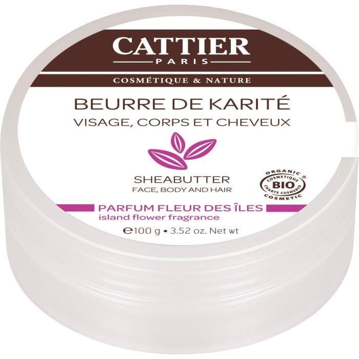 Cattier Burro di Karité Profumo Fiore delle Isole 100g