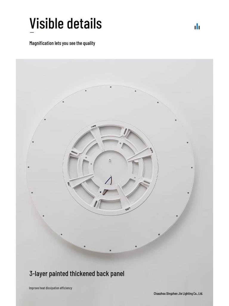 Modern Minimalist Round Ceiling Light for Bedroom and Study