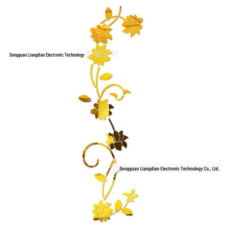 

DIY Rose Vine Floral Wall Stickers – Stylish, Simple Home Decor золотий