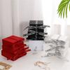 Bow Ribbon Paper Jewelry Box Necklace Earrings Bracelet Ring Storage Organizer High-end Flip Gift Jewelry Packaging Box Joyero