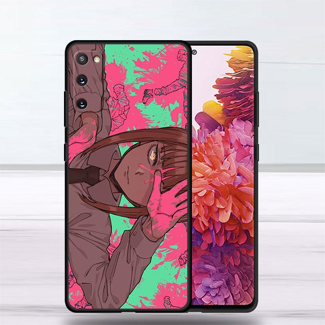 Husă Pentru Samsung Galaxy S22 Ultra S20 FE S21 Plus S10 Lite S10e S9 S8 S7 Husă de Telefon din Silicon Moale Funda Chainsaw Man Makima Sac