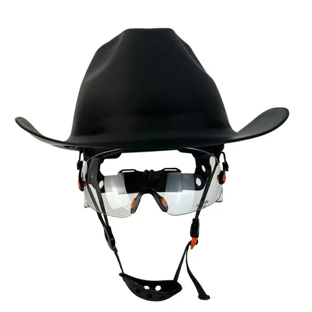 Hochdichter Polyethylen-Schutzhelm Cowboy-Stil Vollrand-Schutzhelm Für die Arbeit im Freien