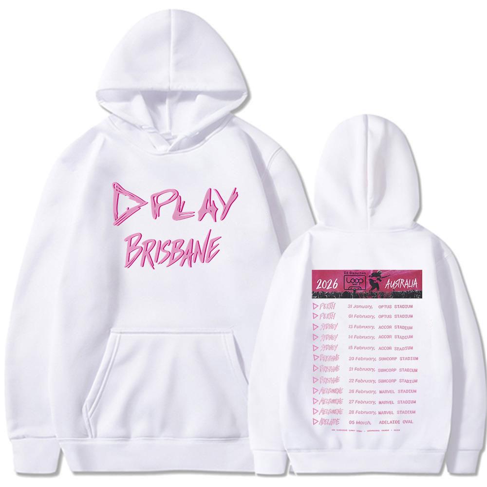 Ed Sheeran Loop Tour Australia 2026 Tour Play Merch Hoodies Men Women Clothing Fashion Hip Hop Oversized Long Sleeve Sweatshirts