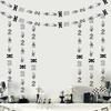 Jollyboom Bad Two The Bone Birthday Decorations Boy, 8pcs Bad 2 The Bone 2nd Birthday Hanging Garland Streamers Bone Skull Second Birthday Streamers