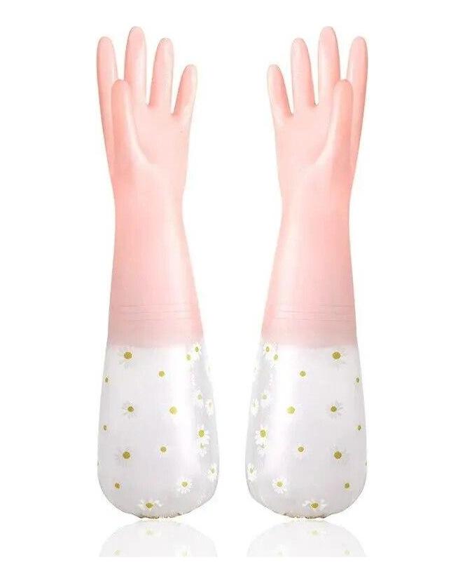 Wodoodporne rękawice do czyszczenia prac domowych sprzątanie kuchni lateksowe rękawice do mycia naczyń w gospodarstwie domowym rękawice do prania odporne na zużycie rękawice gumowe