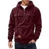Men's Casual Multi-Pocket Zipper Hoodie - European Style for Autumn/Winter 2025