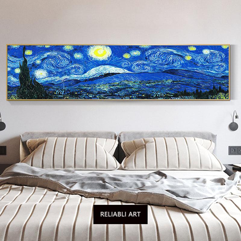 Classic Sunrise Impression Bedroom Decoration Wall Art Bedside Background Posters Prints Monet Van Gogh Famous Painting Cuadros