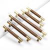 High-End Walnut Cabinet Door Handles Light Luxury Drawer Knobs, Furniture Cabinets Wardrobes Cupboards Pull