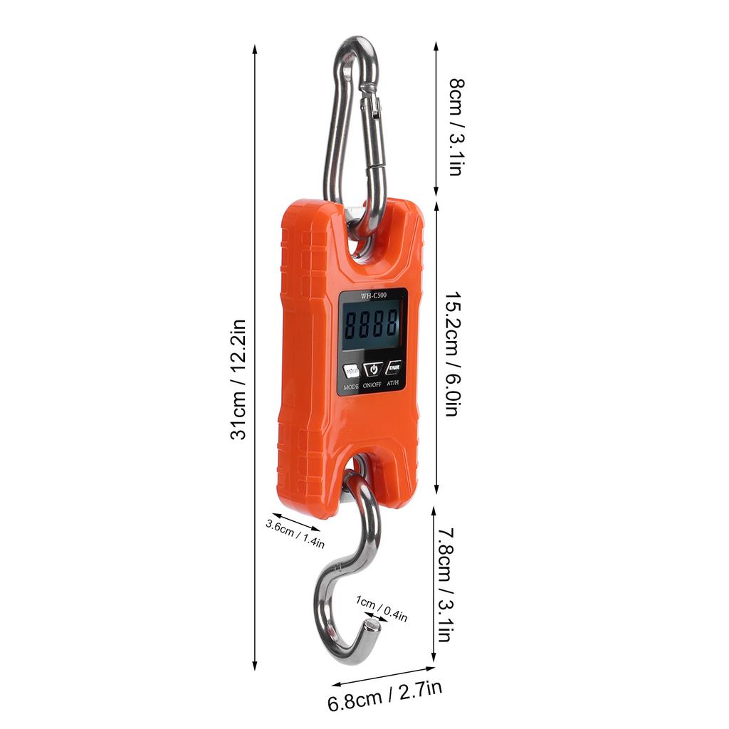 Electronic Scale   Portable LED Digital Hanging Crane Scale Weighing Equipment